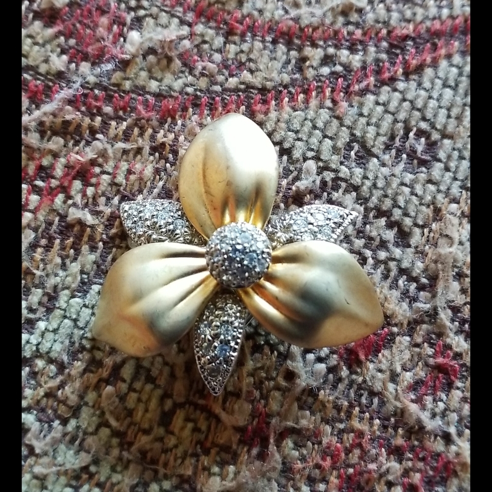 Swarovski Orchid Brooch - Picture 11 of 14